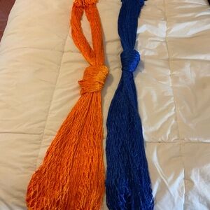 Two Hammocks  Orange and Blue